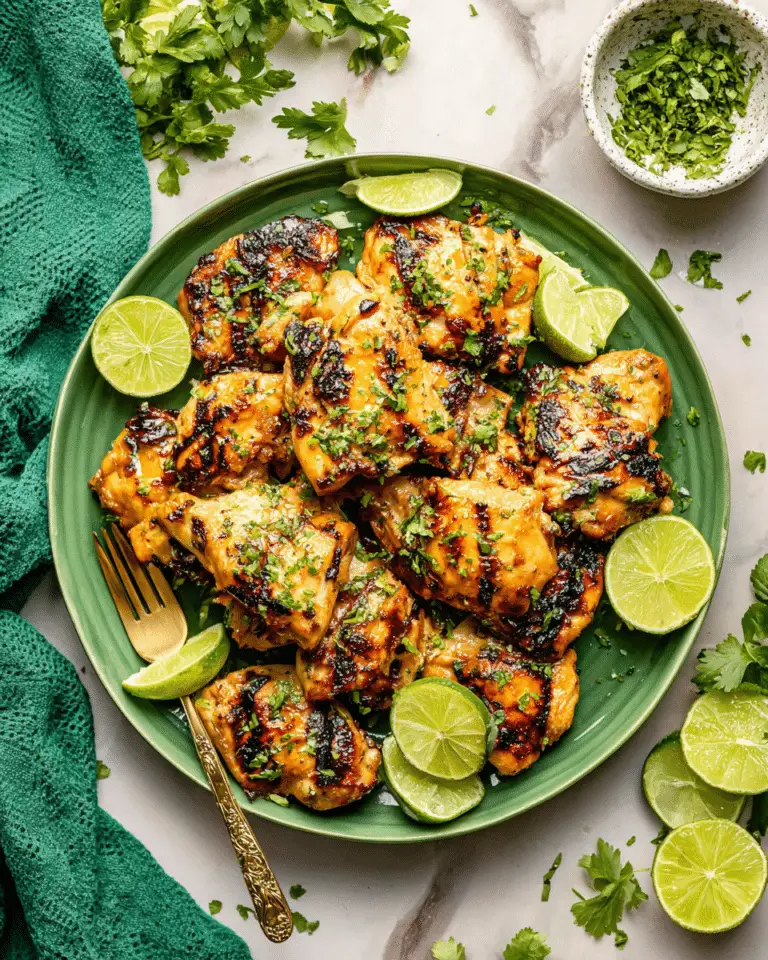 Cilantro Lime Chicken Thighs Recipe