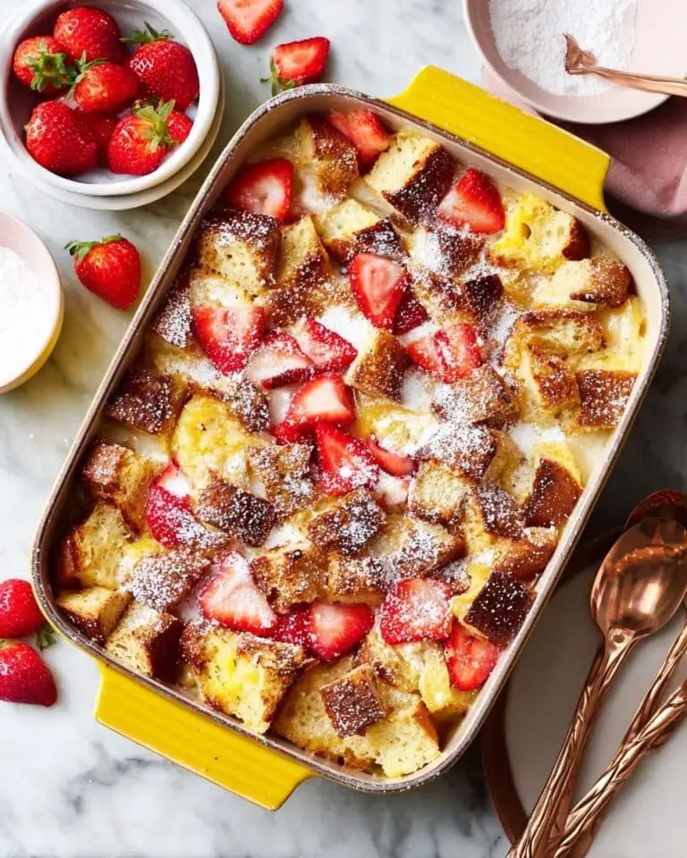 Baked Strawberries and Cream French Toast Recipe