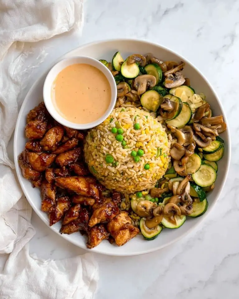 Hibachi Chicken with Vegetables and Fried Rice Recipe