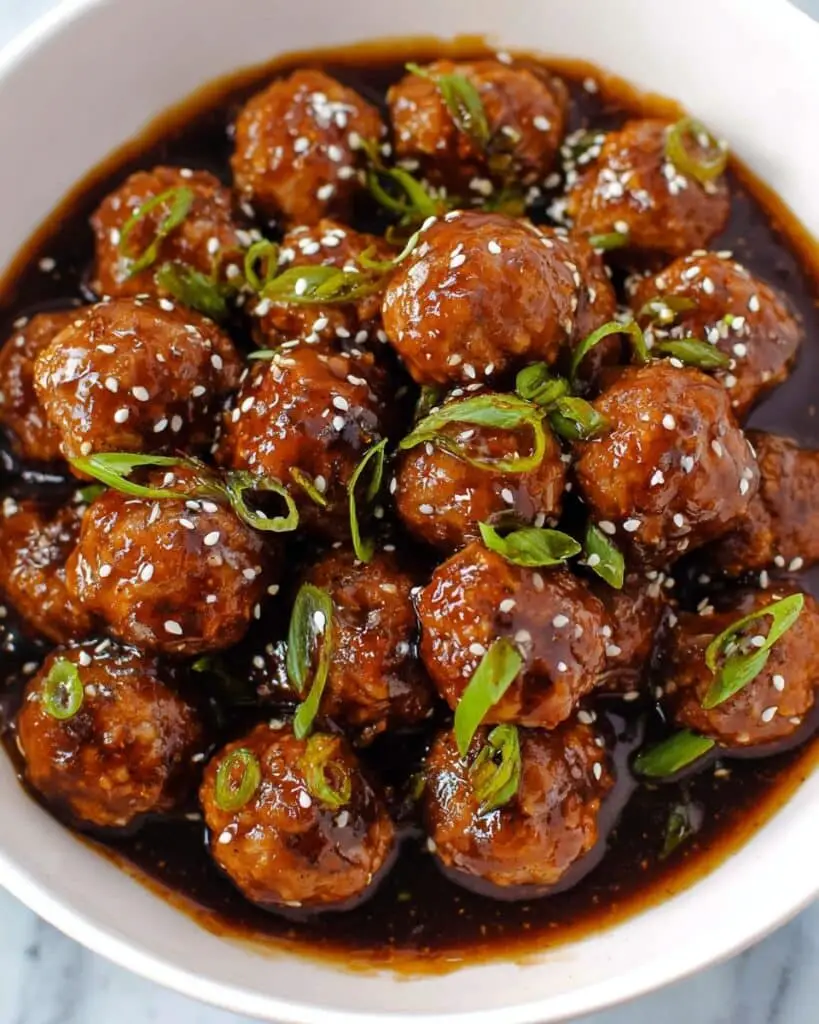 Asian Glazed Turkey Meatballs Recipe