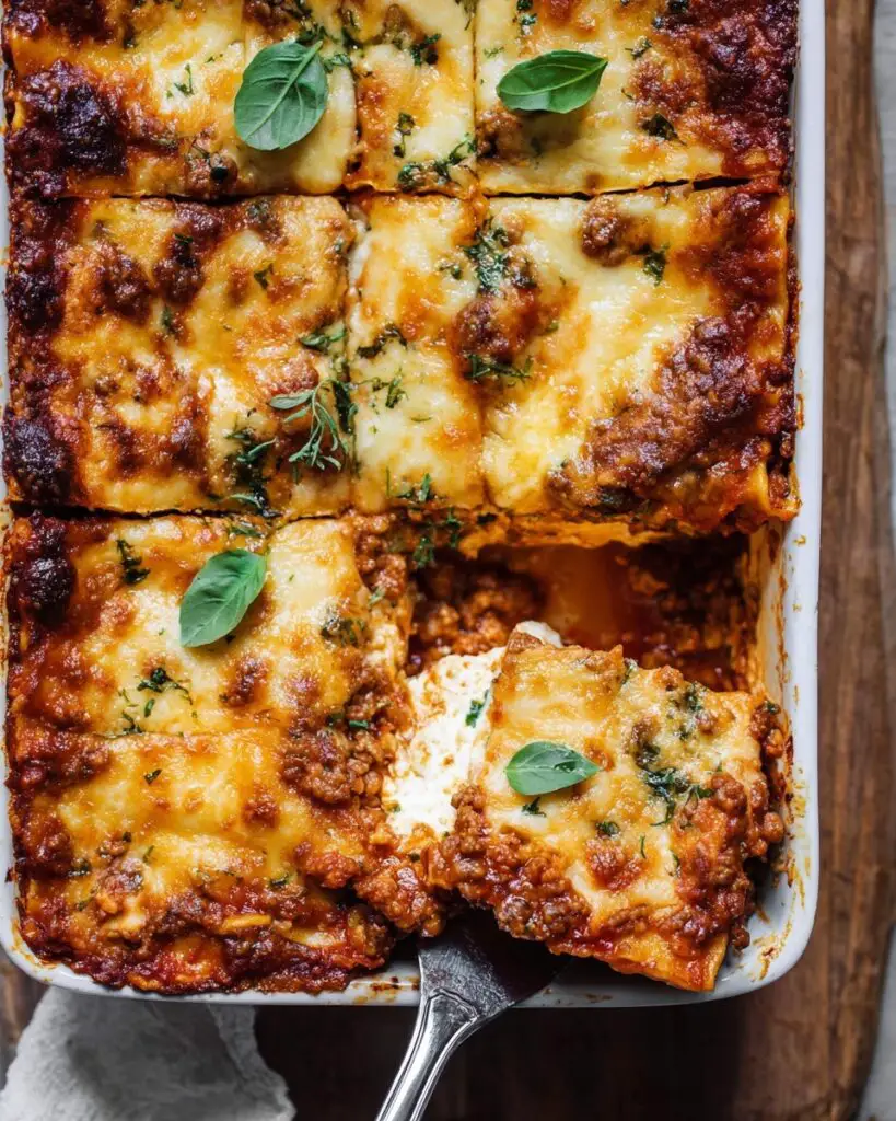 Spicy Zucchini Ricotta Lasagna with Oregano Breadcrumbs Recipe