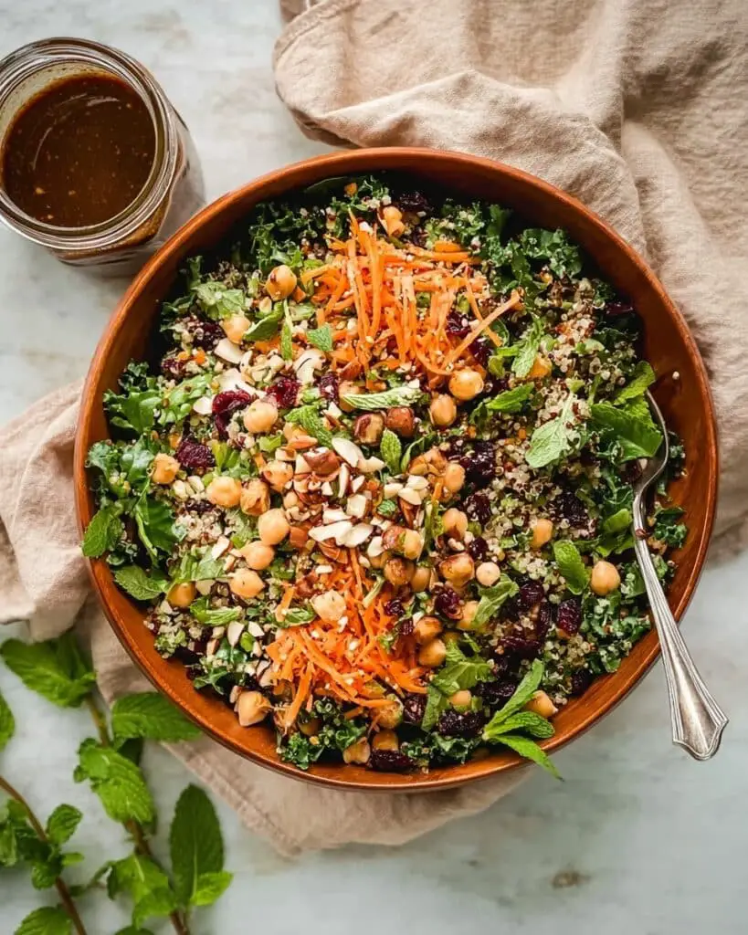 30 Minute Moroccan-Inspired Carrot & Chickpea Salad Recipe