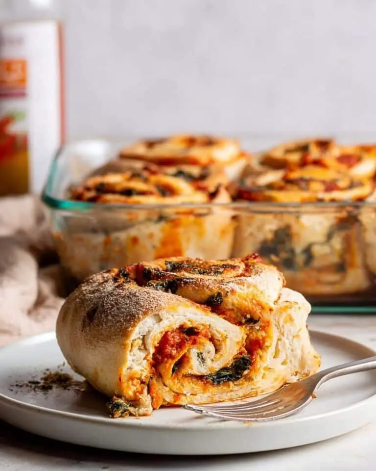 Vegan Caramelized Onion Spinach Pizza Rolls Recipe