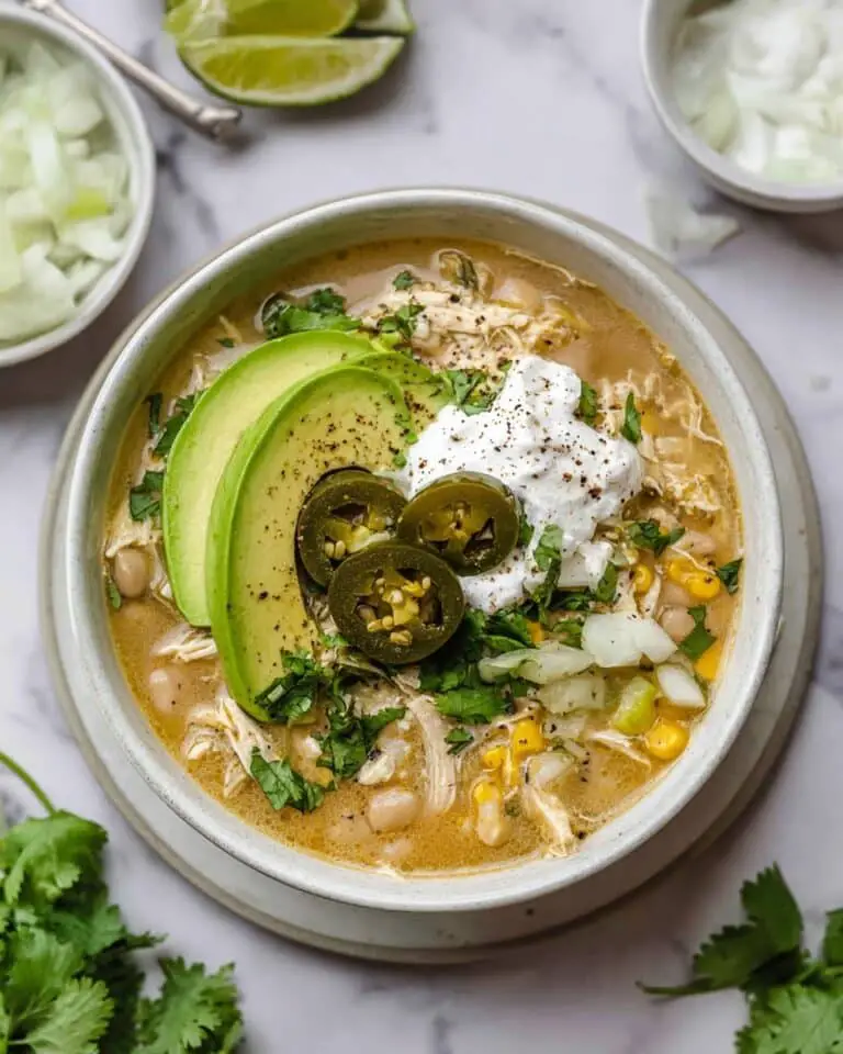 Rich Green Chicken Chili Soup (Dairy-Free) Recipe