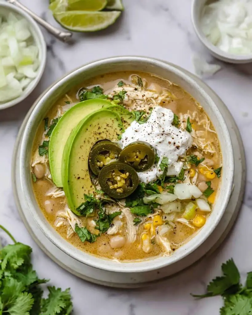 Rich Green Chicken Chili Soup (Dairy-Free) Recipe