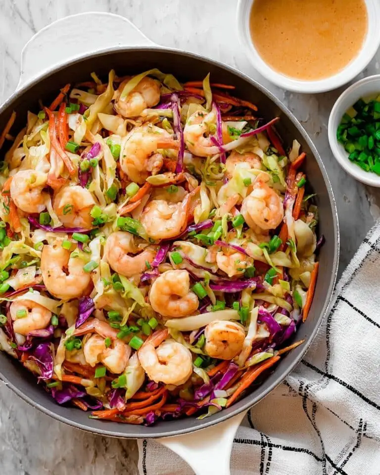 Spicy Shrimp Egg Roll in a Bowl {Paleo, Whole30} Recipe