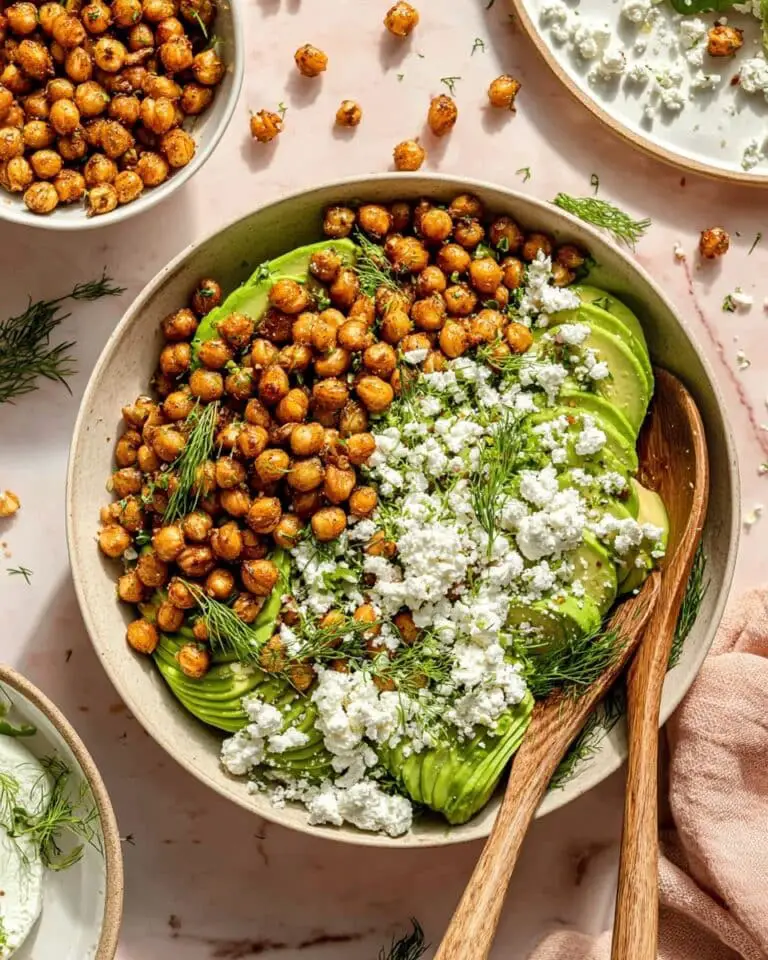Cucumber Salad with Crispy Chickpeas and Herb Dressing Recipe