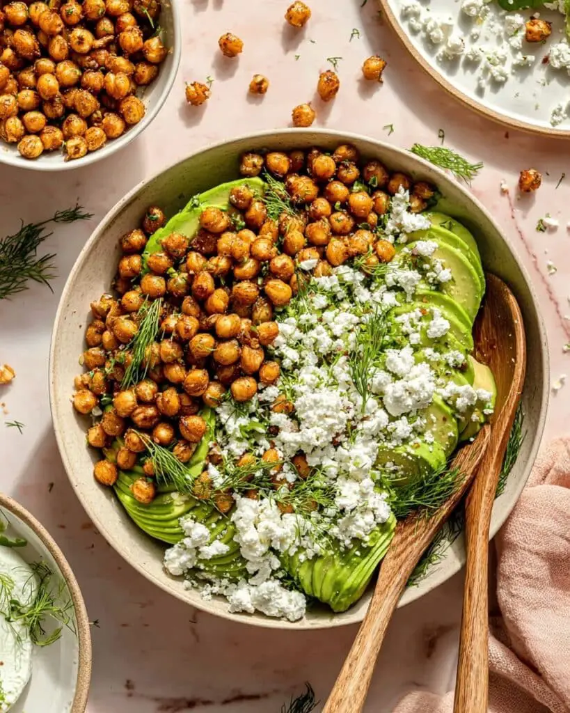 Cucumber Salad with Crispy Chickpeas and Herb Dressing Recipe