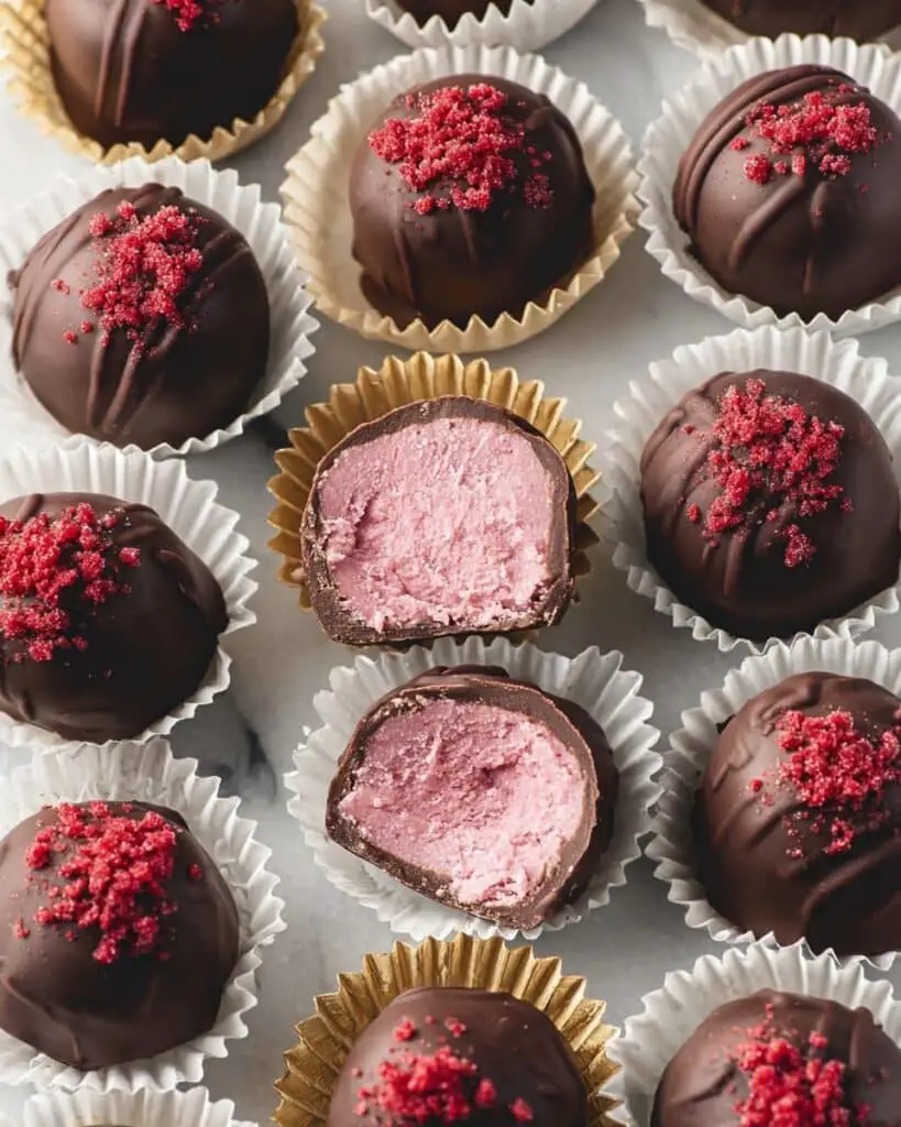 Raspberry White Chocolate Truffles Recipe