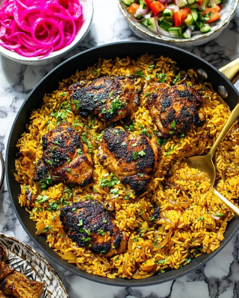 One Pan Shawarma Chicken & Rice Recipe