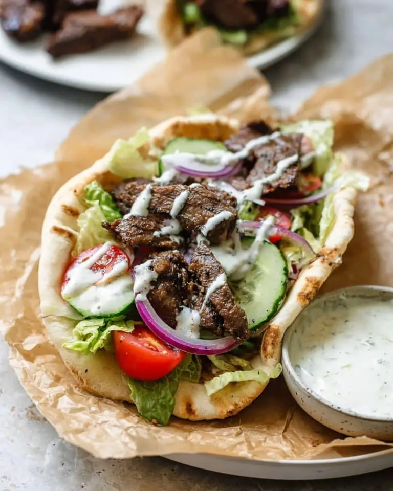 Beef Gyros with Tzatziki Sauce (Slow Cooker and Instant Pot Friendly) Recipe