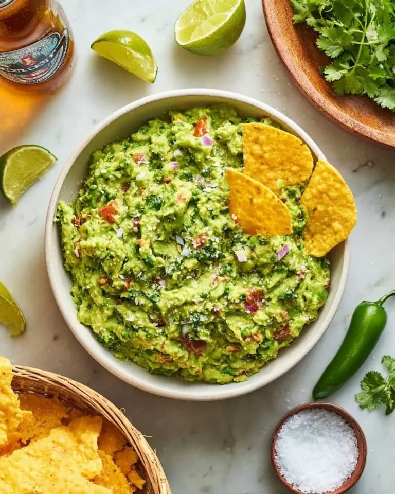 Authentic Guacamole Recipe with Fresh Ingredients Recipe
