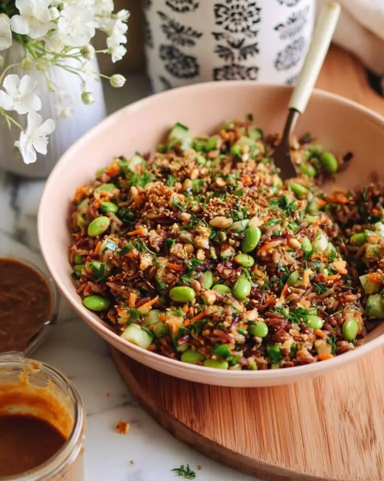 Satay Crispy Rice Salad Recipe