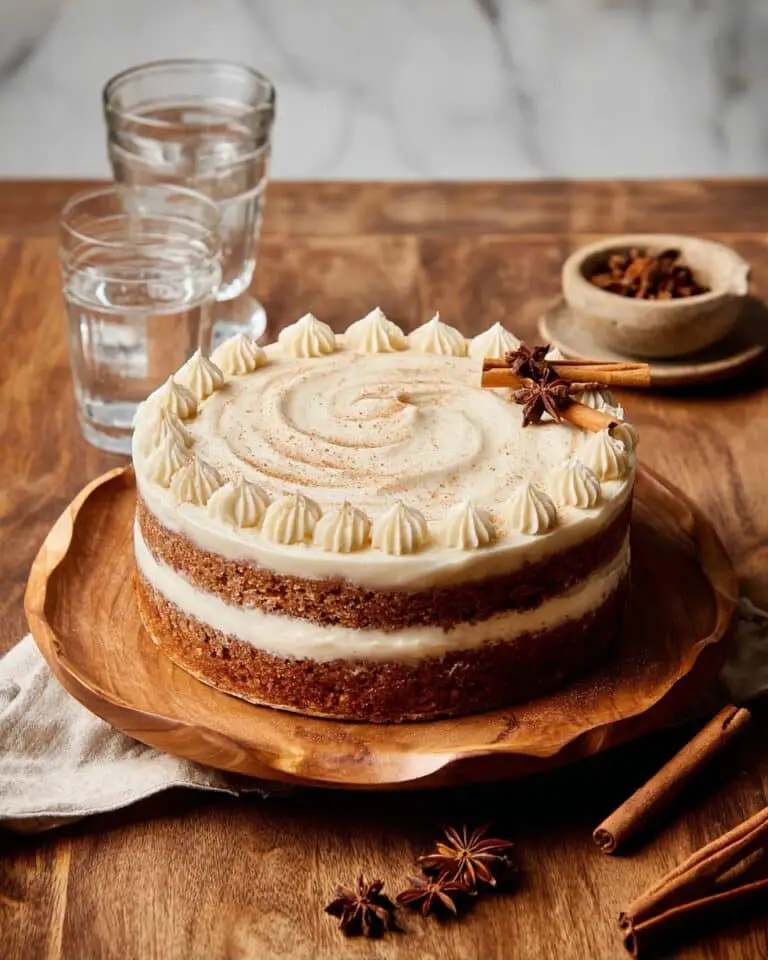 Brown Sugar Chai Cake with Spiced Cream Cheese Frosting Recipe