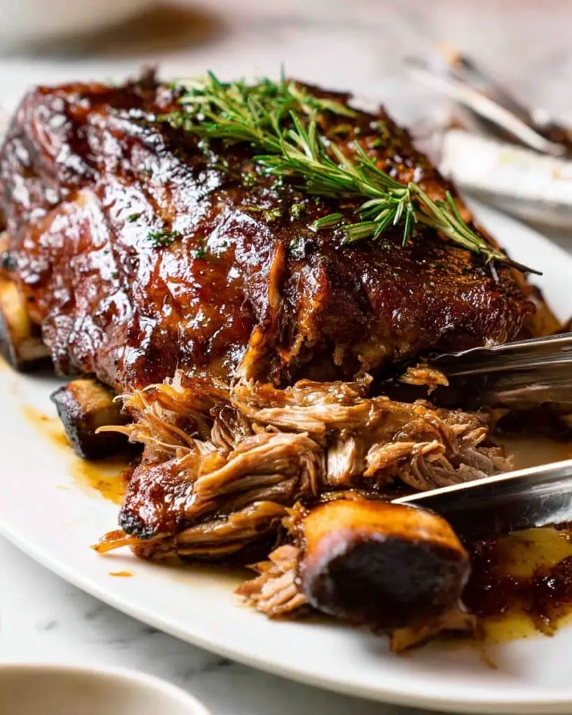 Slow Roast Leg of Lamb with Herb Gravy Recipe