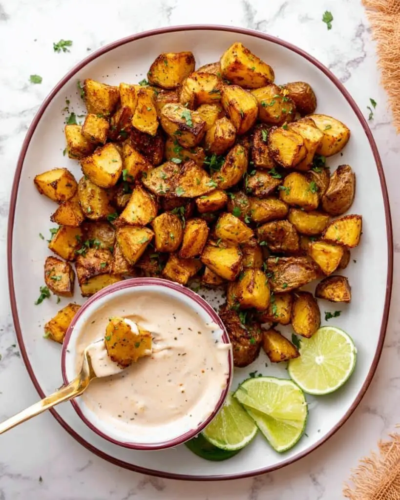 Mexican Roasted Potatoes with Cilantro and Tex Mex Seasonings Recipe