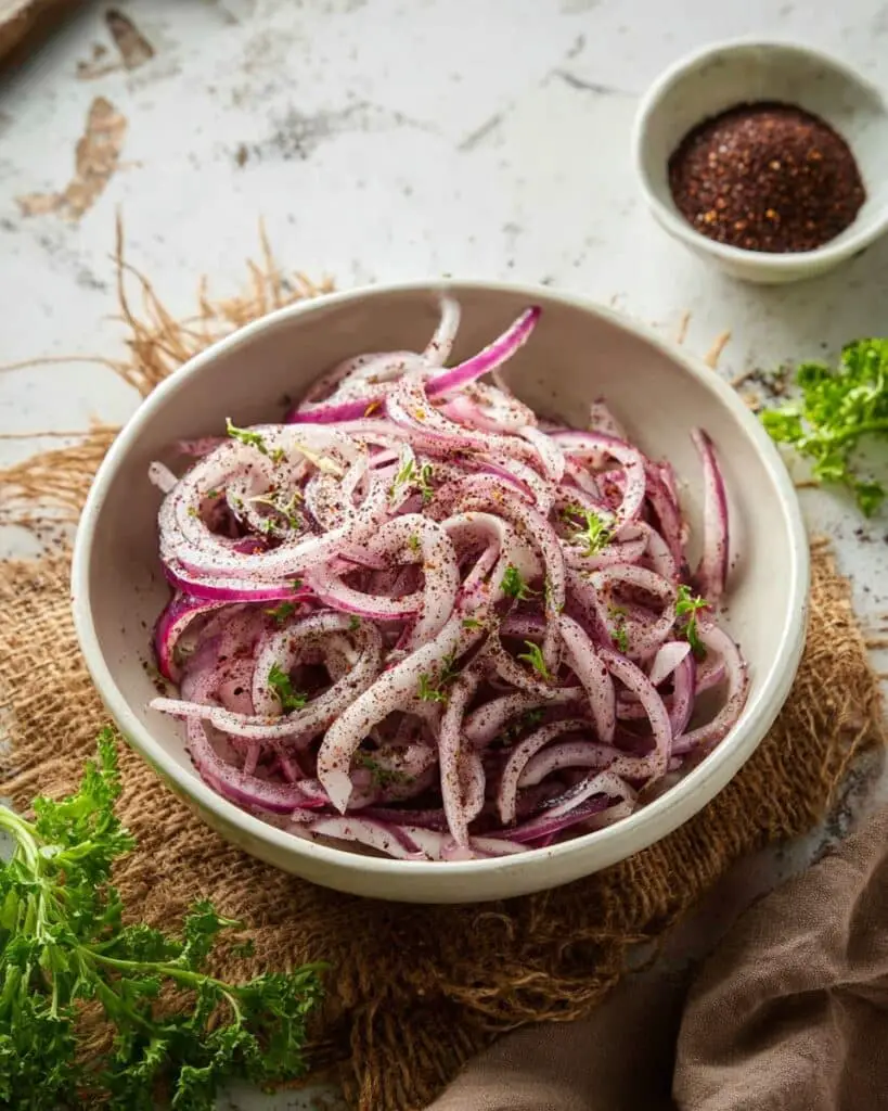 Sumac Onions Recipe (Turkish Onion Salad) Recipe