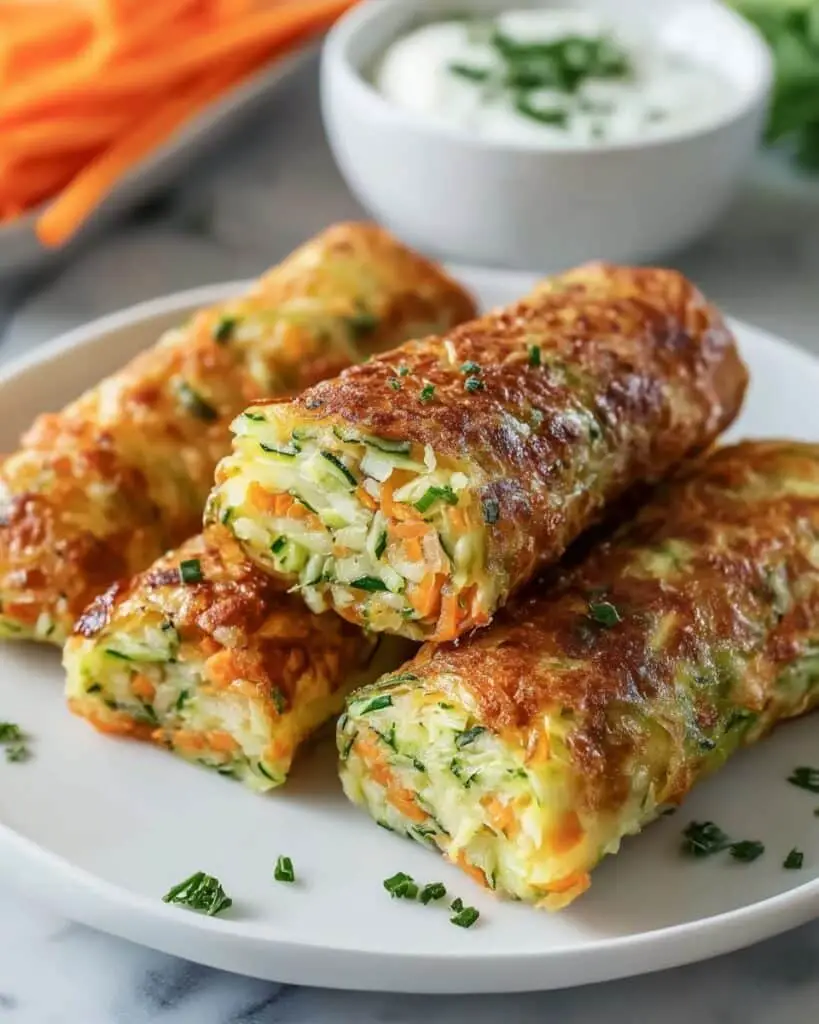 Cheesy Baked Vegetable Rolls Recipe