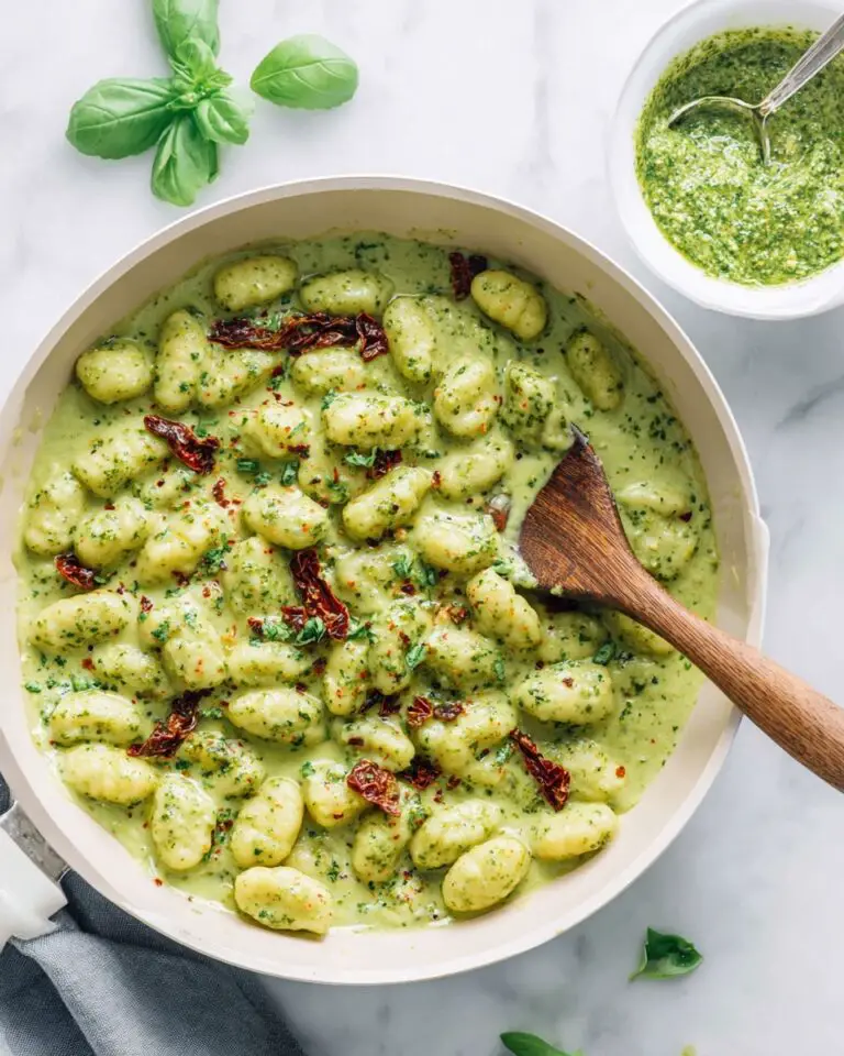 Creamy Pesto Gnocchi Recipe