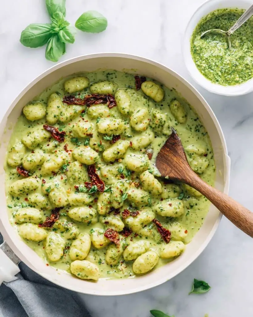 Creamy Pesto Gnocchi Recipe