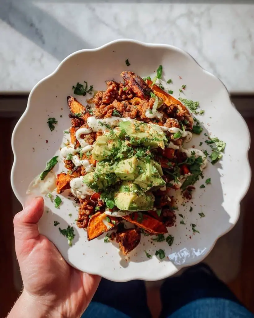 Roasted Sweet Potato Stacks with Chipotle Sauce Recipe