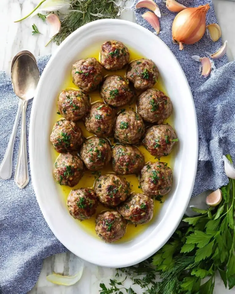 Greek Meatballs (Keftedes) with Herb Butter Recipe