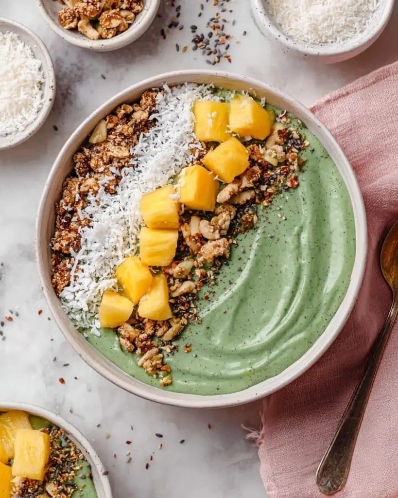 Tropical Blue Spirulina Smoothie Bowl Recipe