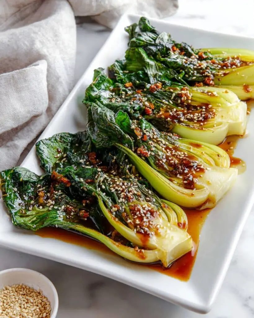 Baby Bok Choy with Soy Sauce and Garlic Recipe