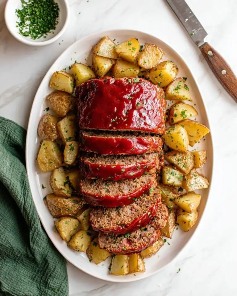 Sheet Pan Meatloaf and Potatoes Recipe