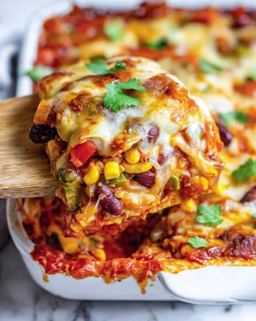 Vegetarian Enchilada Casserole Recipe