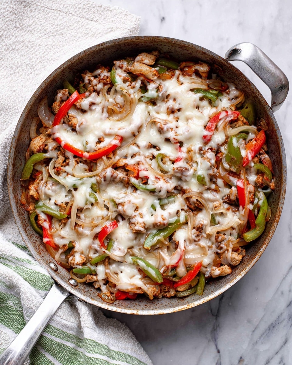 Chicken Cheesesteak Skillet Recipe
