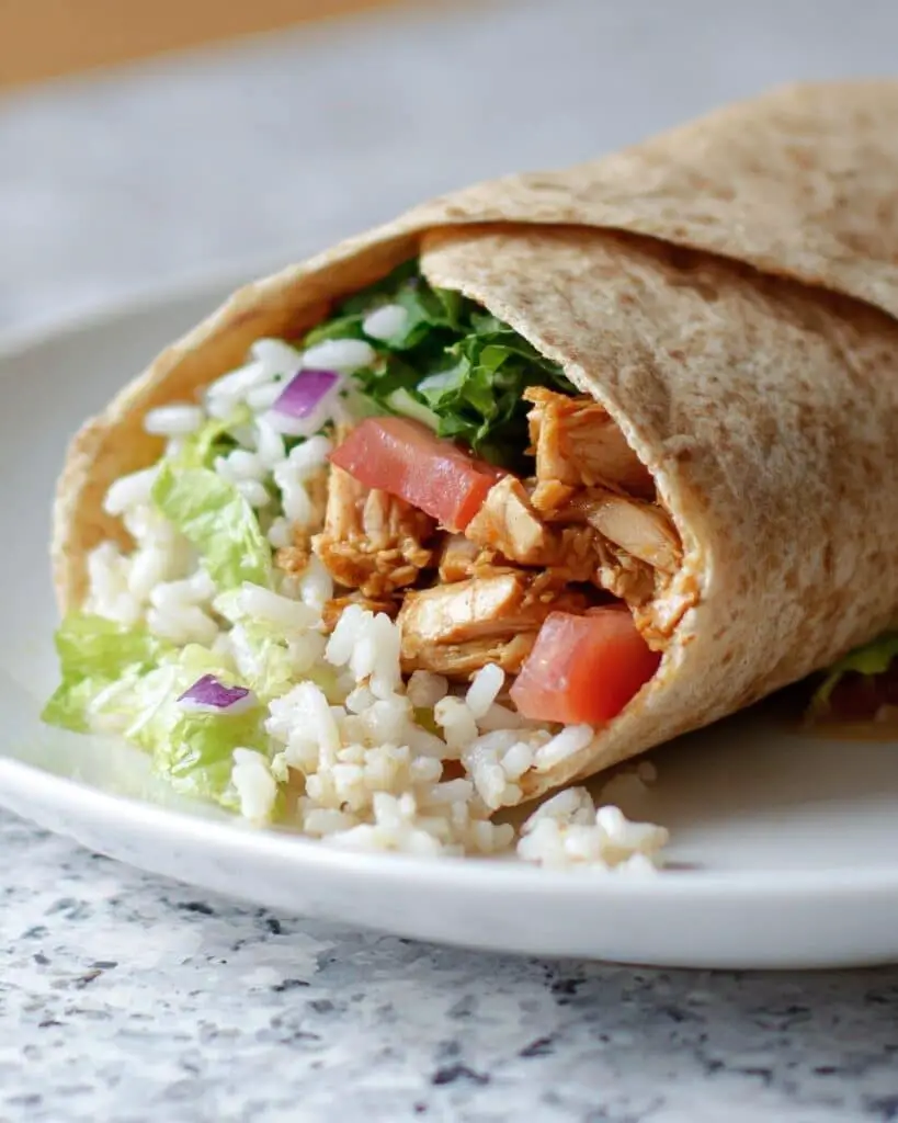 Chicken Rice and Black Bean Burritos Recipe