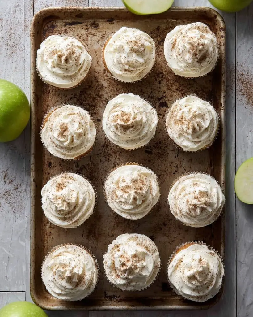 Apple Pie Cupcakes with Cream Cheese Frosting Recipe