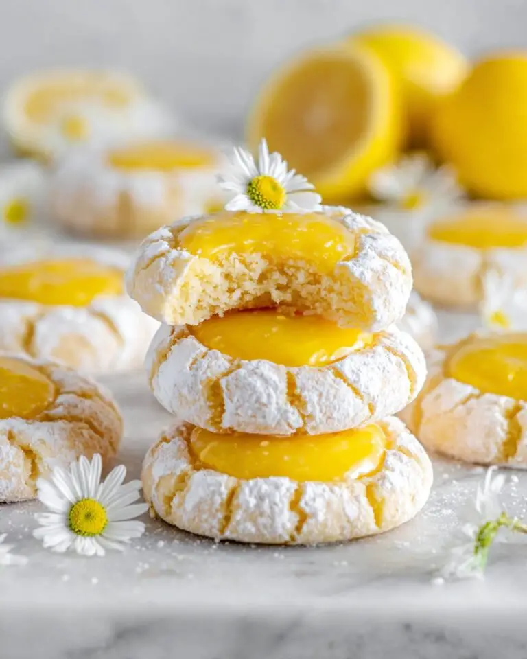 Lemon Curd Thumbprint Cookies Recipe