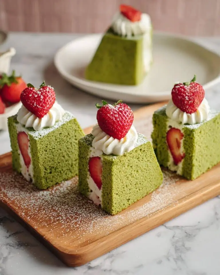 Matcha Chiffon Cake Sandwiches Recipe