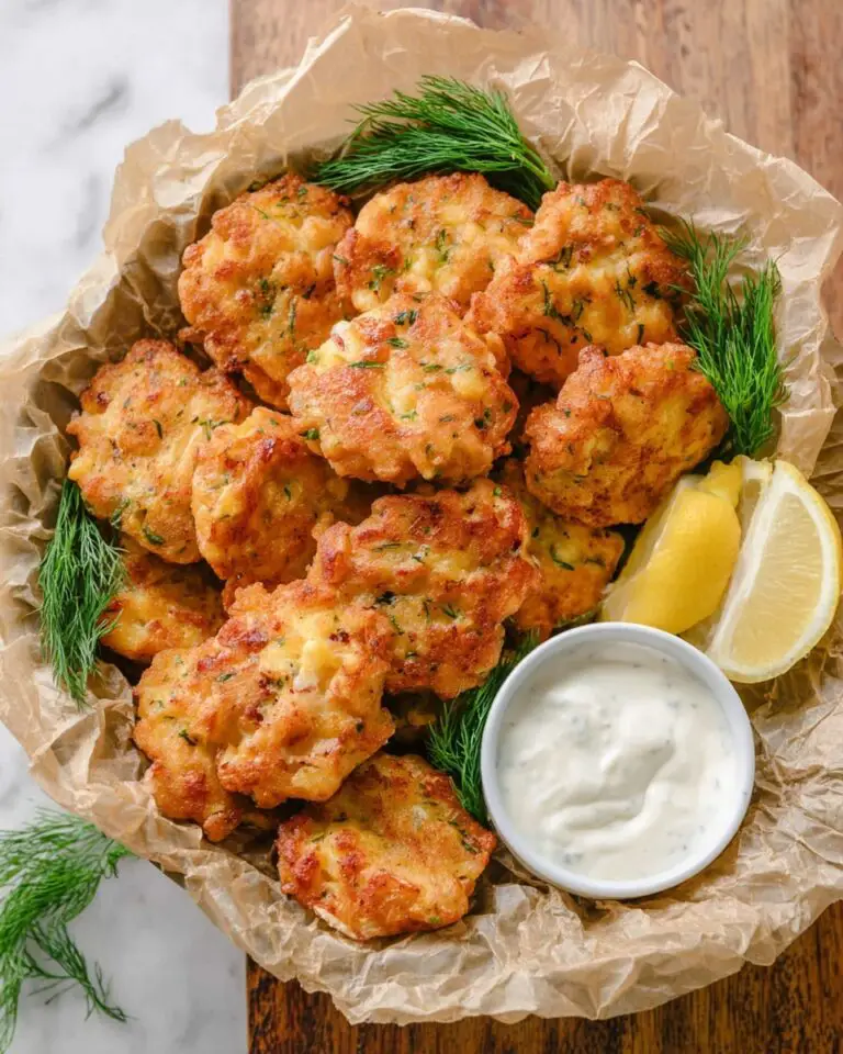 Tender Chicken Fritters with Mozzarella and Dill Recipe