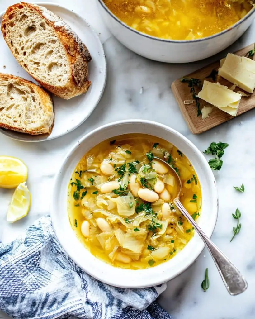 Hearty White Bean and Cabbage Soup with Potatoes Recipe
