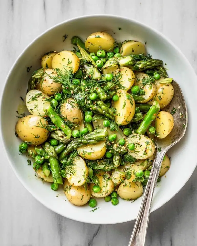 Asparagus Potato Salad with Peas and Fresh Herbs Recipe
