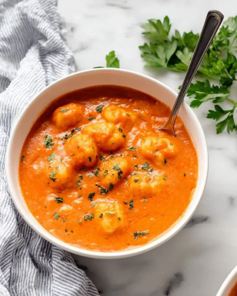 Tomato Bisque with Cheddar Bay Dumplings Recipe