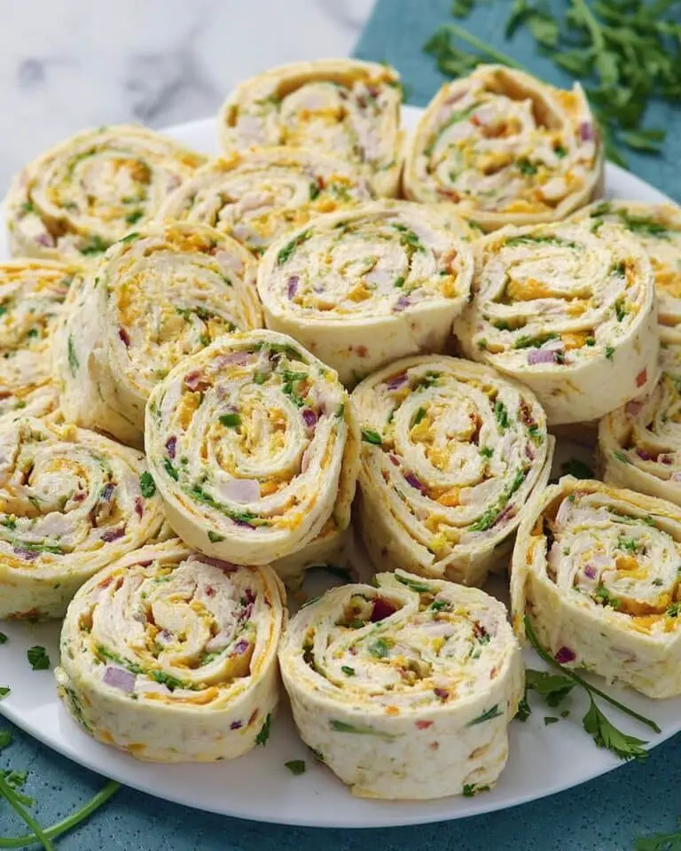 Chicken Avocado Salad Roll Ups Recipe