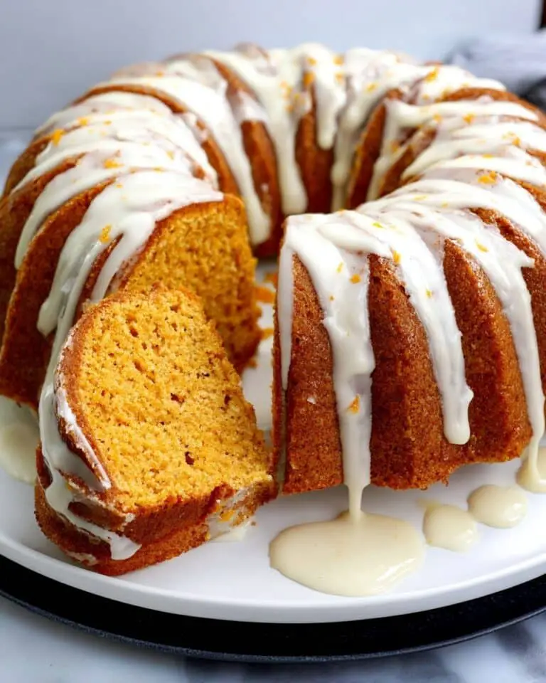 Vegan Pumpkin Cake with Cream Cheese Glaze Recipe