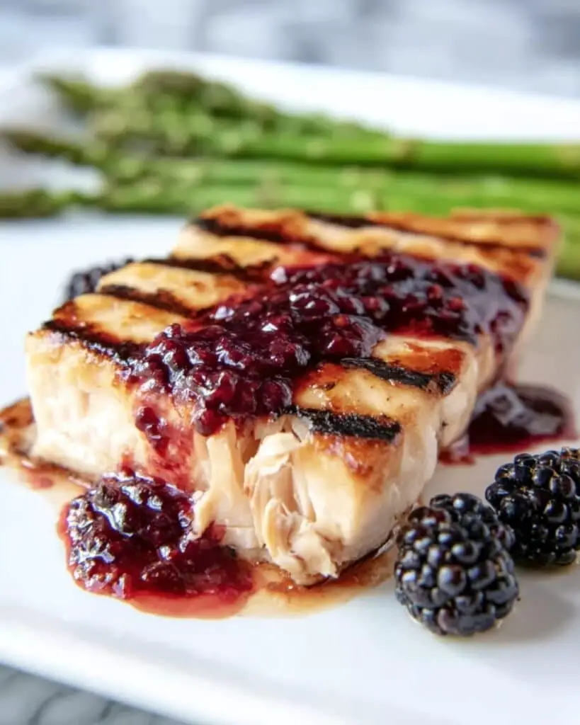 Grilled Salmon with Blackberry Sauce Recipe