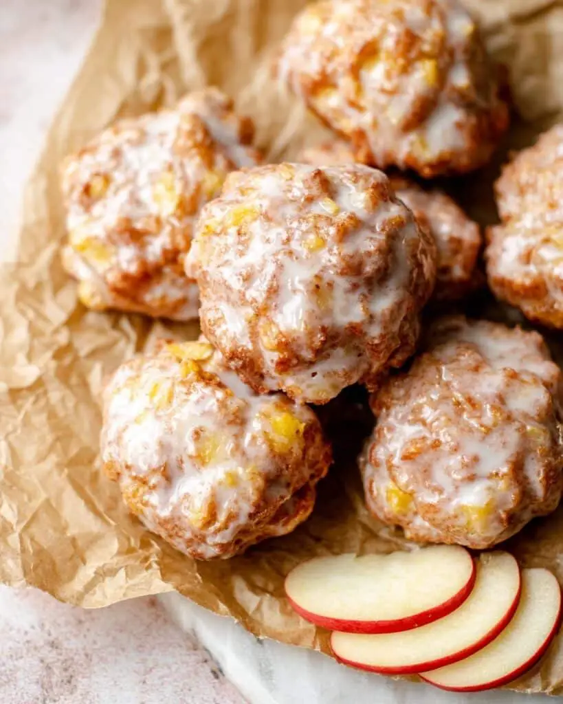 Apple Fritters With Vanilla Cinnamon Glaze Recipe