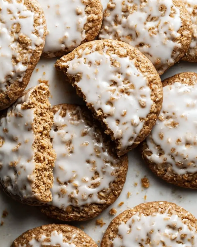 Brown Butter Iced Oatmeal Cookies Recipe