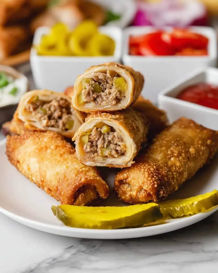 Cheeseburger Egg Roll Recipe