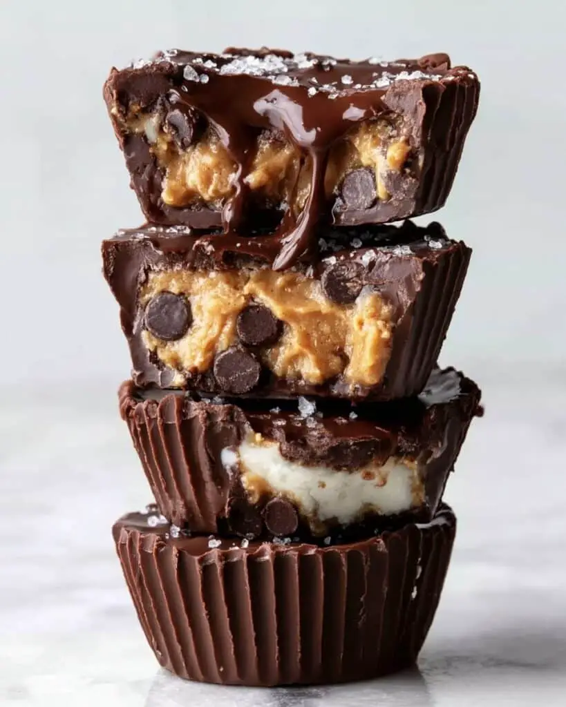 No Bake Chocolate Chip Cheesecake Cookie Dough Cups (Low Carb) Recipe