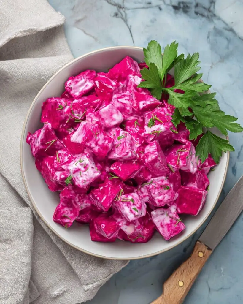 Beetroot Salad Dip with Greek Yogurt (Patzarosalata) Recipe