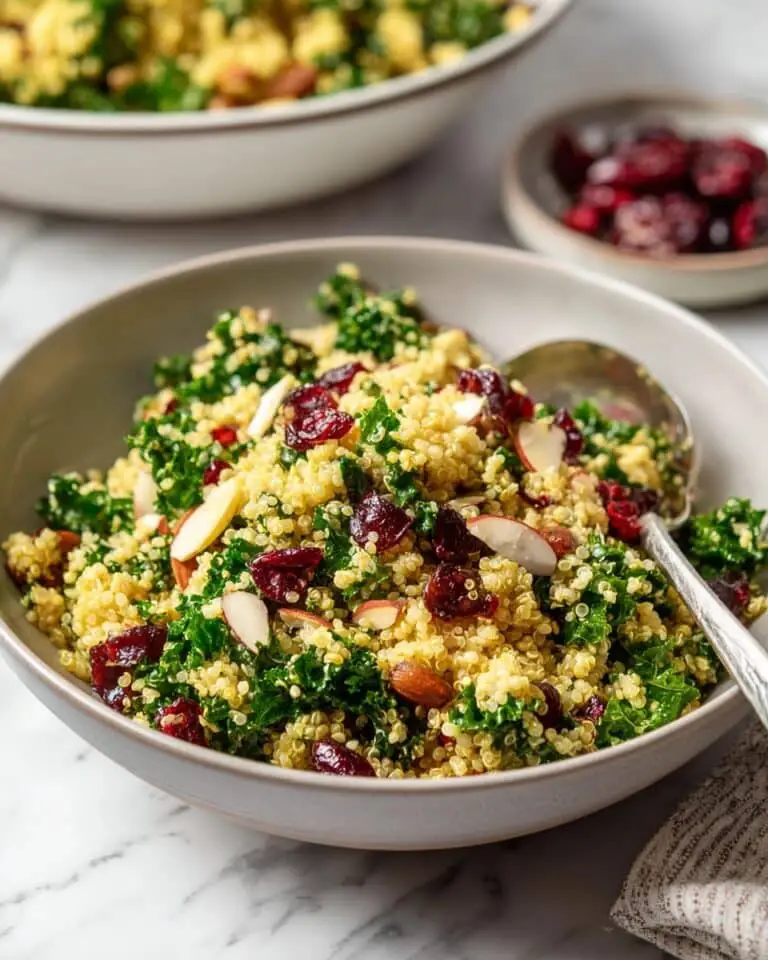 Kale Cranberry Quinoa Salad Recipe