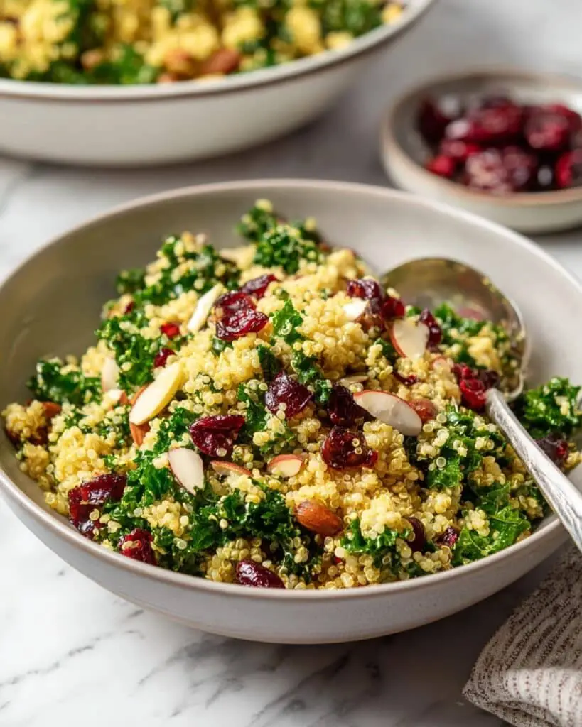 Kale Cranberry Quinoa Salad Recipe