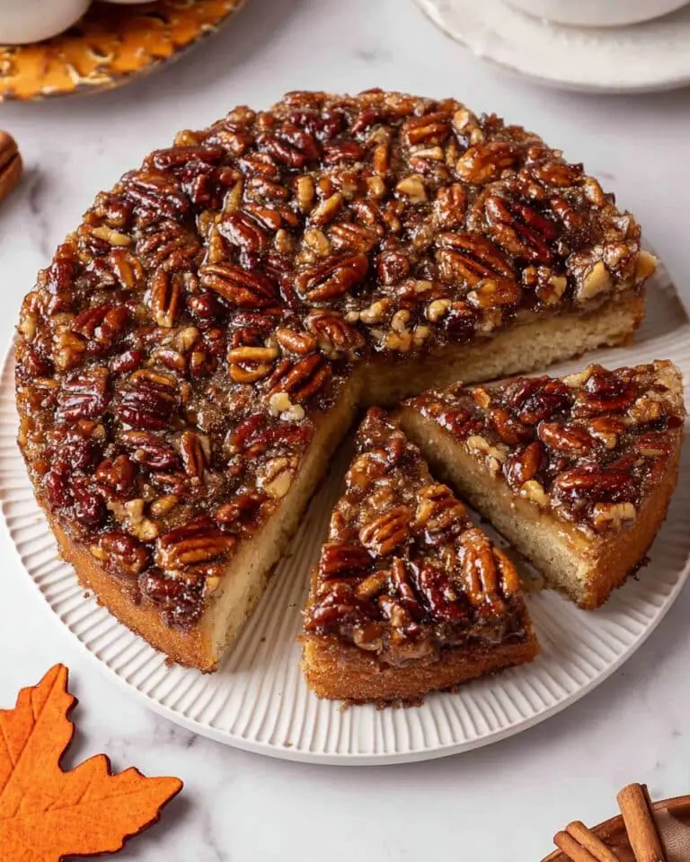 Vegan Pecan Upside Down Cake Recipe